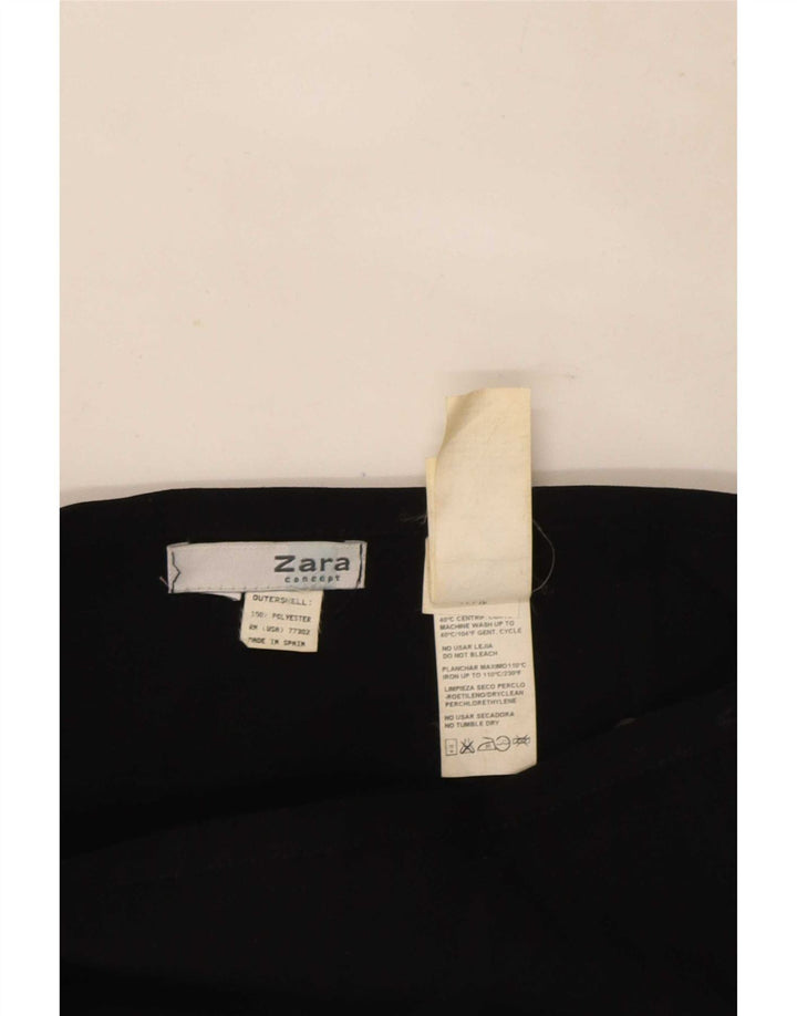 Zara Womens Mini Wrap Skirt W24 XS Black Polyester