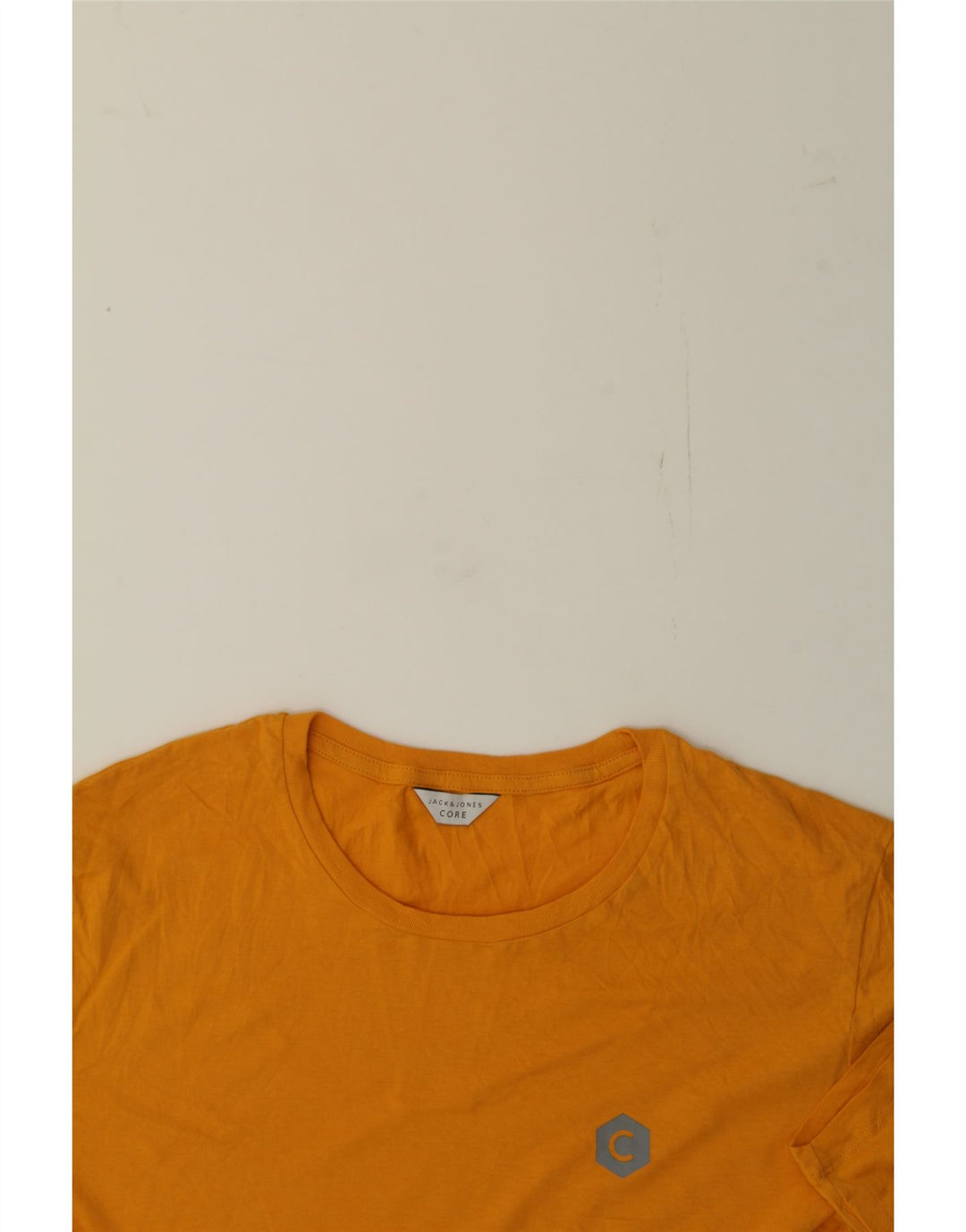 JACK & JONES Mens Core T-Shirt Top Large Yellow Cotton Vintage Jack & Jones and Second-Hand Jack & Jones from Messina Hembry 