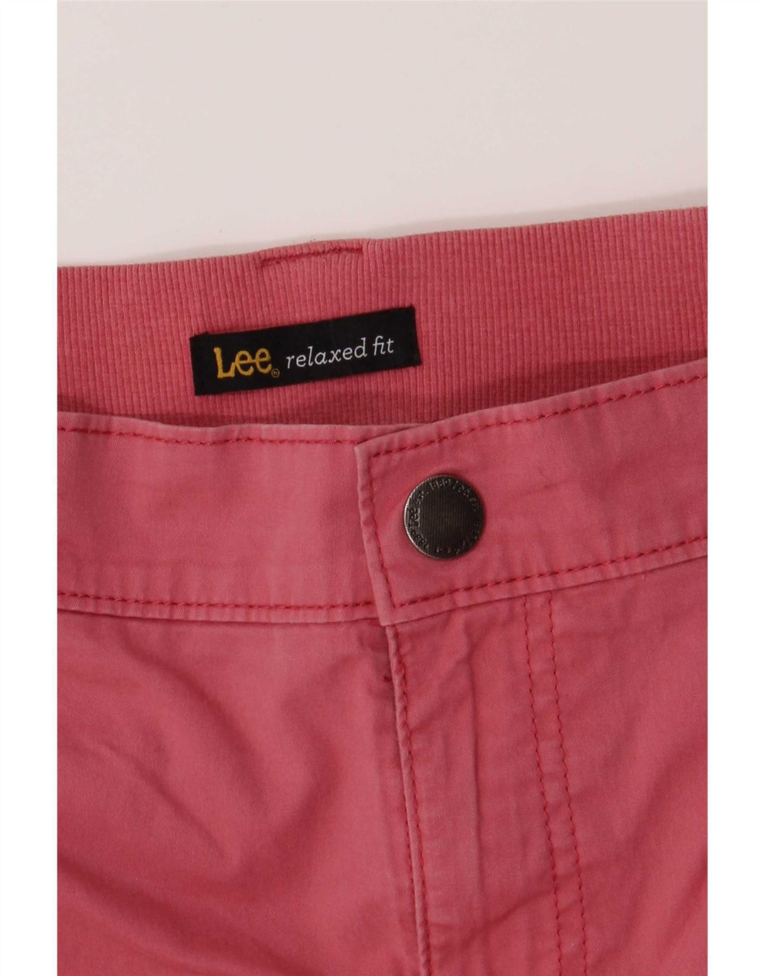Lee Womens Relaxed Fit Cargo Bermuda Shorts W36 XL Pink