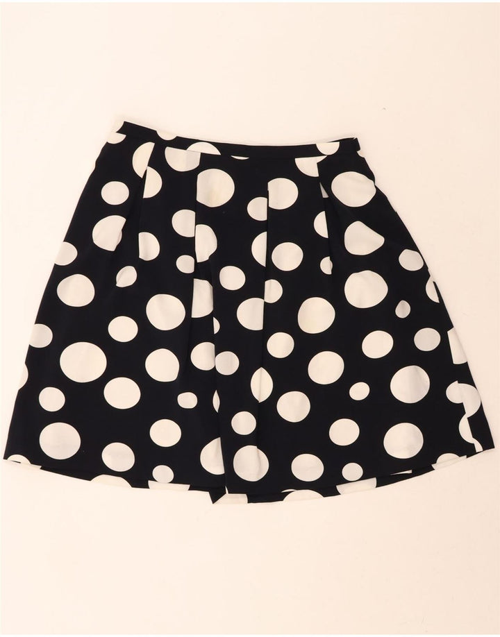 MADELEINE Womens Mini Skirt Medium W33 Black Polka Dot Polyester Vintage Madeleine and Second-Hand Madeleine from Messina Hembry 