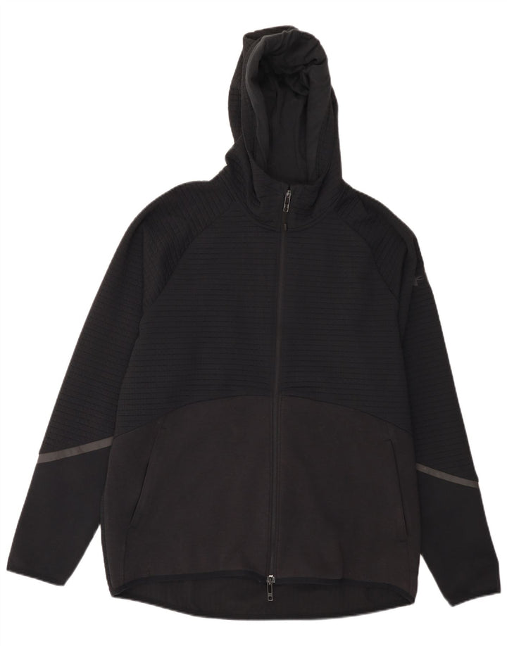 Under Armour Mens Zip Hoodie Sweater Large Black Polyester