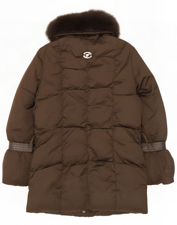 Trussardi Jeans Womens Padded Jacket IT 48 XL Brown