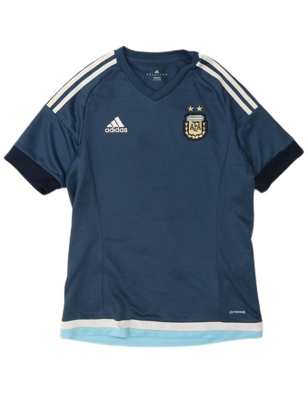 Adidas Mens Argentina National football Graphic T-Shirt Top Small Blue
