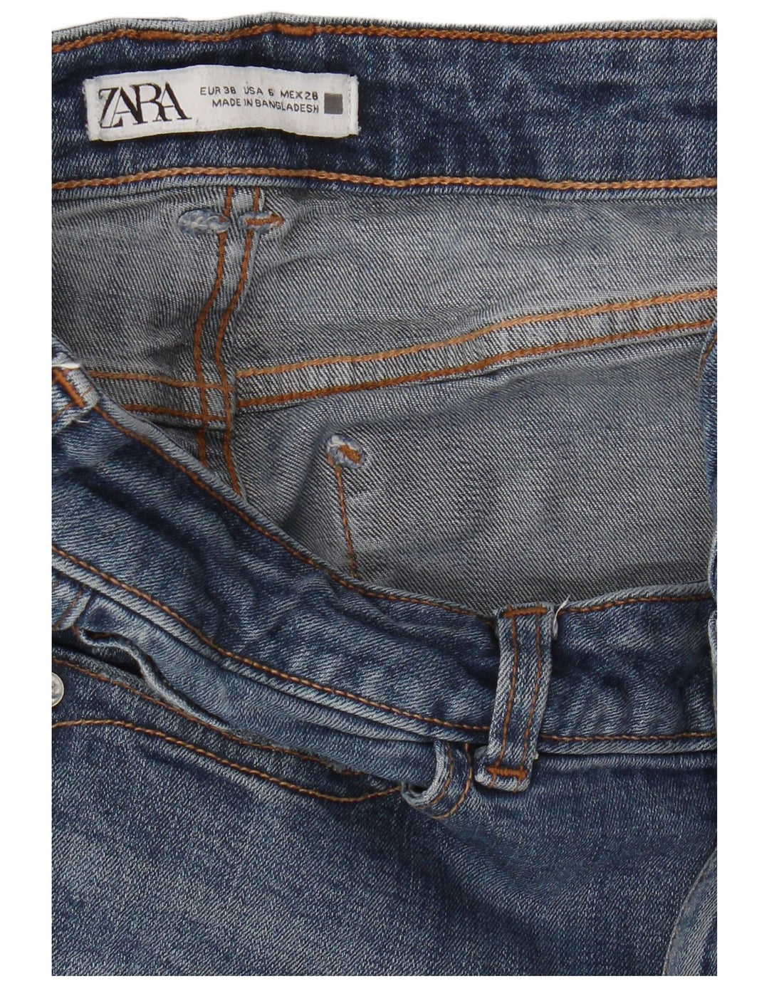 Zara Womens Slim Jeans EU 38 Small W28 L26 Blue