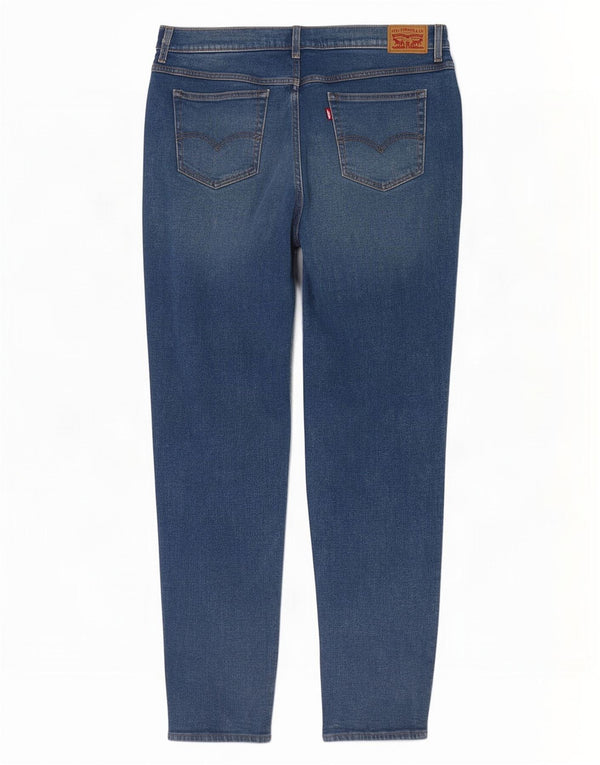 Levi's Mom Jean Vaqueros cónicos de cintura alta para mujer W34 L28 Algodón azul