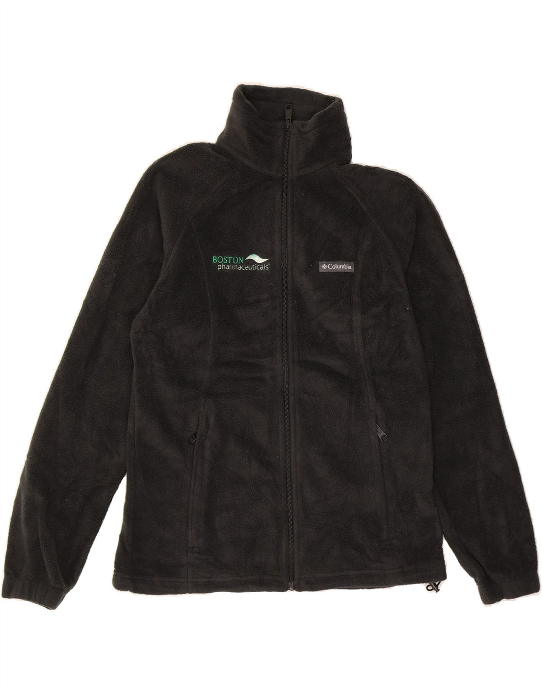 COLUMBIA Womens Boston Fleece Jacket UK 10 Small Black Polyester Vintage Columbia and Second-Hand Columbia from Messina Hembry 