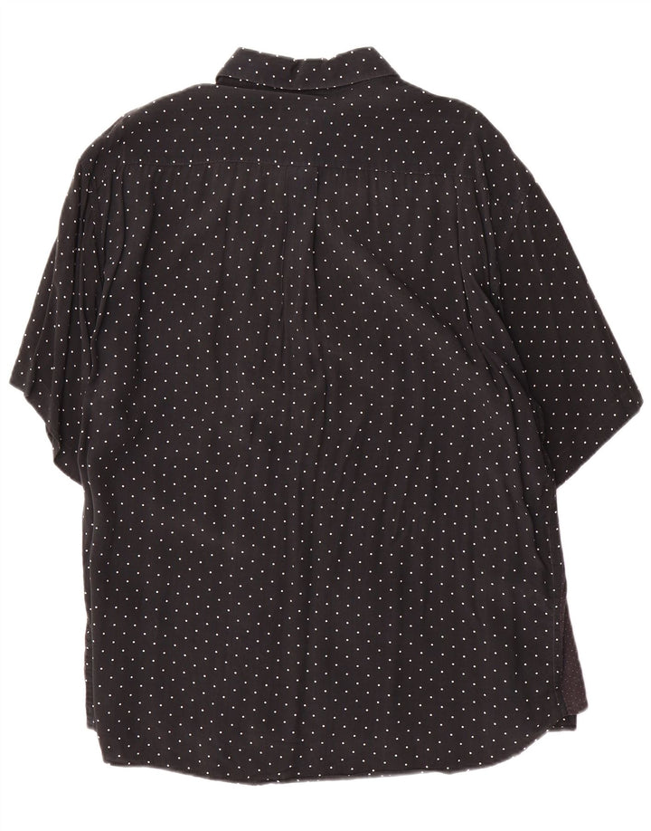 TIPO' S Mens Short Sleeve Shirt XL Black Spotted