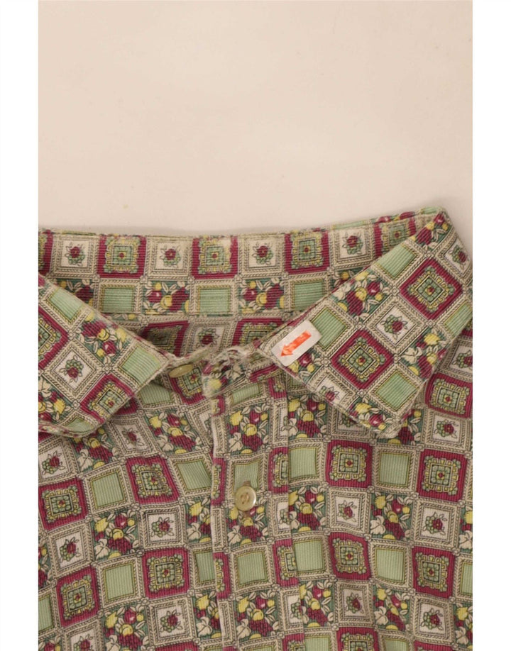 Vintage Mens Shirt Size 43 Large Multicoloured Geometric