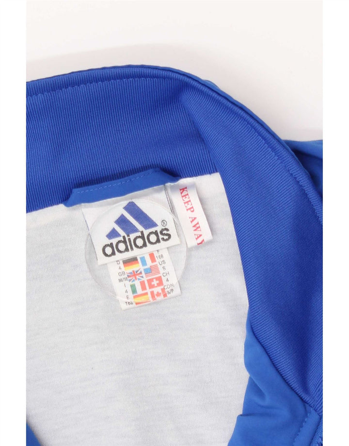 Adidas Mens Tracksuit Top Jacket UK 36/38 Small Blue