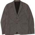 vintage Homme 2 Bouton Blazer Veste UK 38 Coton Gris Moyen