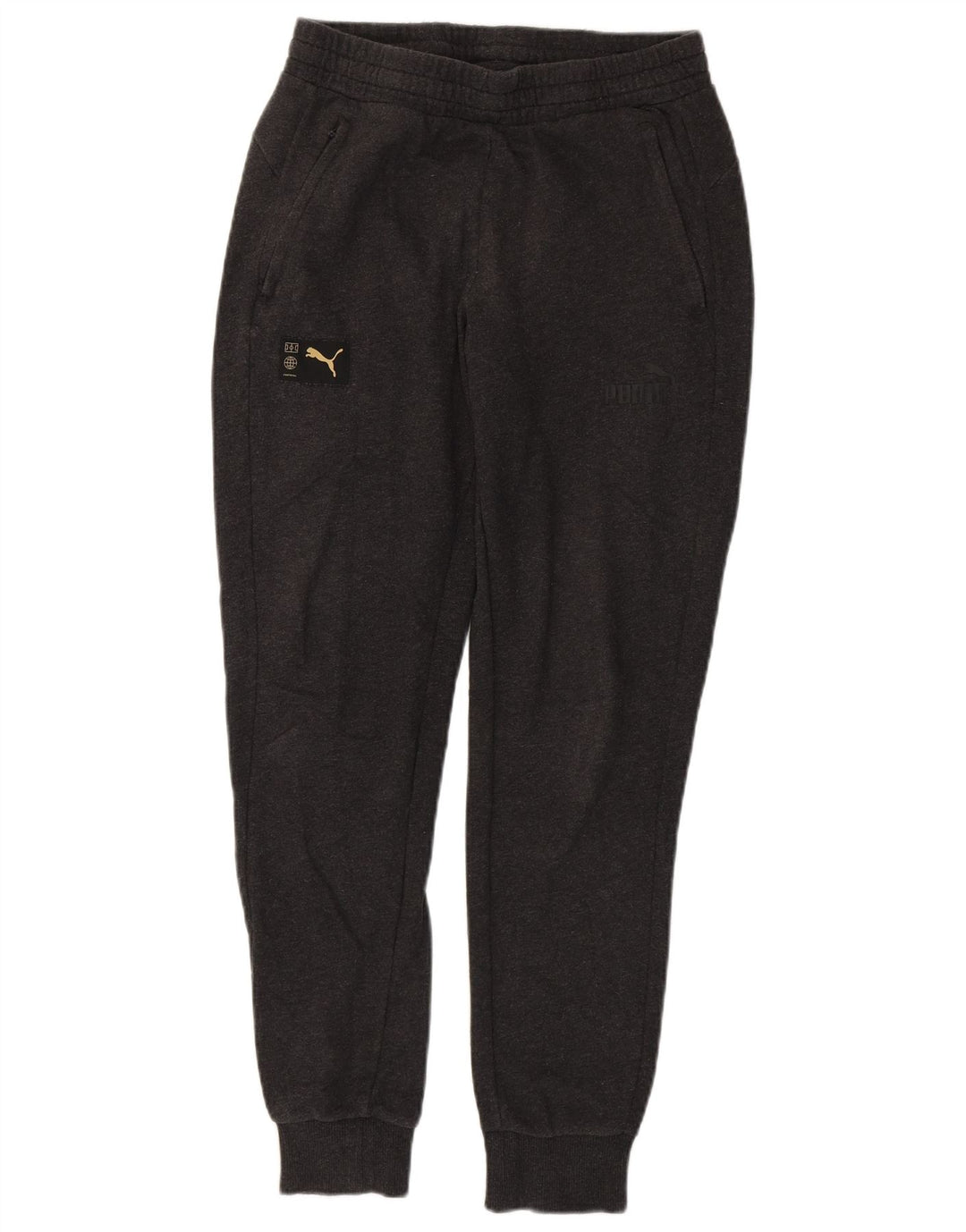 PUMA Mens Tracksuit Trousers Joggers Medium  Grey Cotton