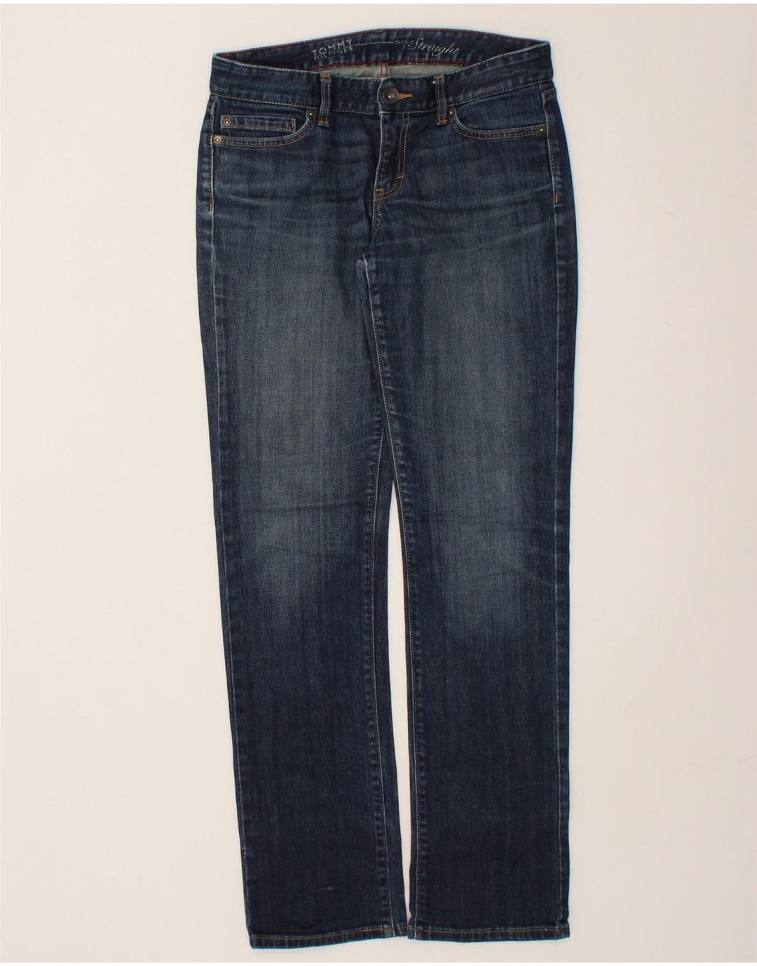 TOMMY HILFIGER Womens Straight Jeans W30 L32 Navy Blue Vintage Tommy Hilfiger and Second-Hand Tommy Hilfiger from Messina Hembry 