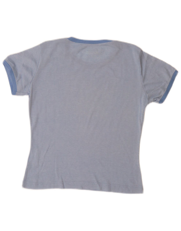 CHAMPION Womens Heritage Classics Graphic T-Shirt Top UK 12 Medium Blue