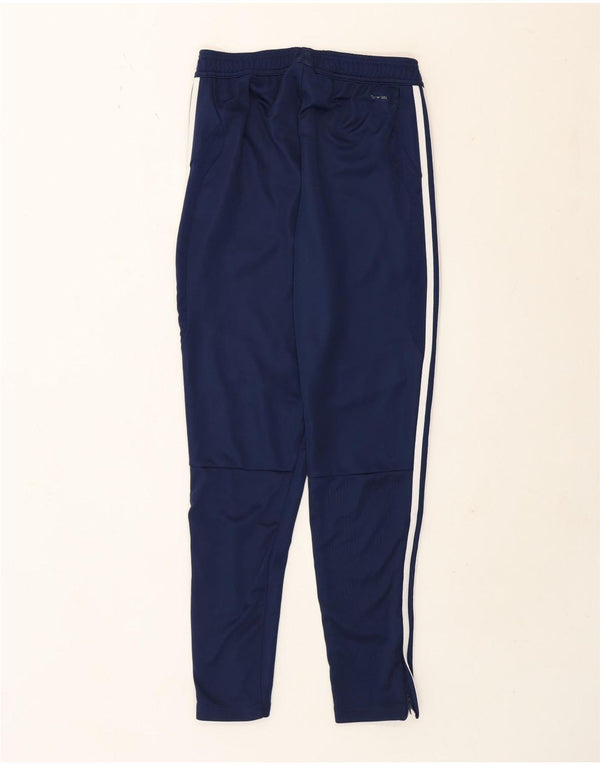 Adidas Mens Tracksuit Trousers Small Navy Blue Polyester Sports