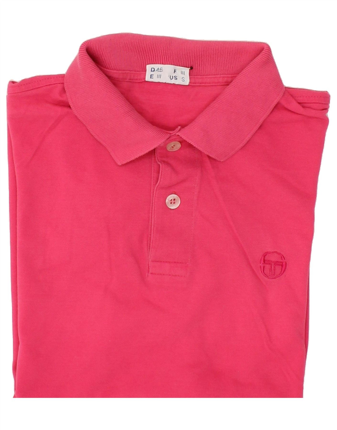 SERGIO TACCHINI Mens Polo Shirt Small Pink Vintage Sergio Tacchini and Second-Hand Sergio Tacchini from Messina Hembry 