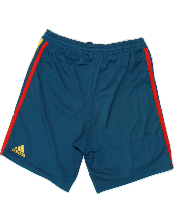 ADIDAS Boys Sport Shorts 10-11 Years  Blue Polyester Vintage Adidas and Second-Hand Adidas from Messina Hembry 
