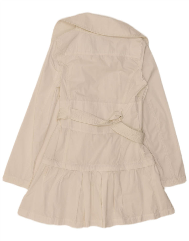 Guess By Marciano Womens Trench Coat IT 40 Small White Polyester