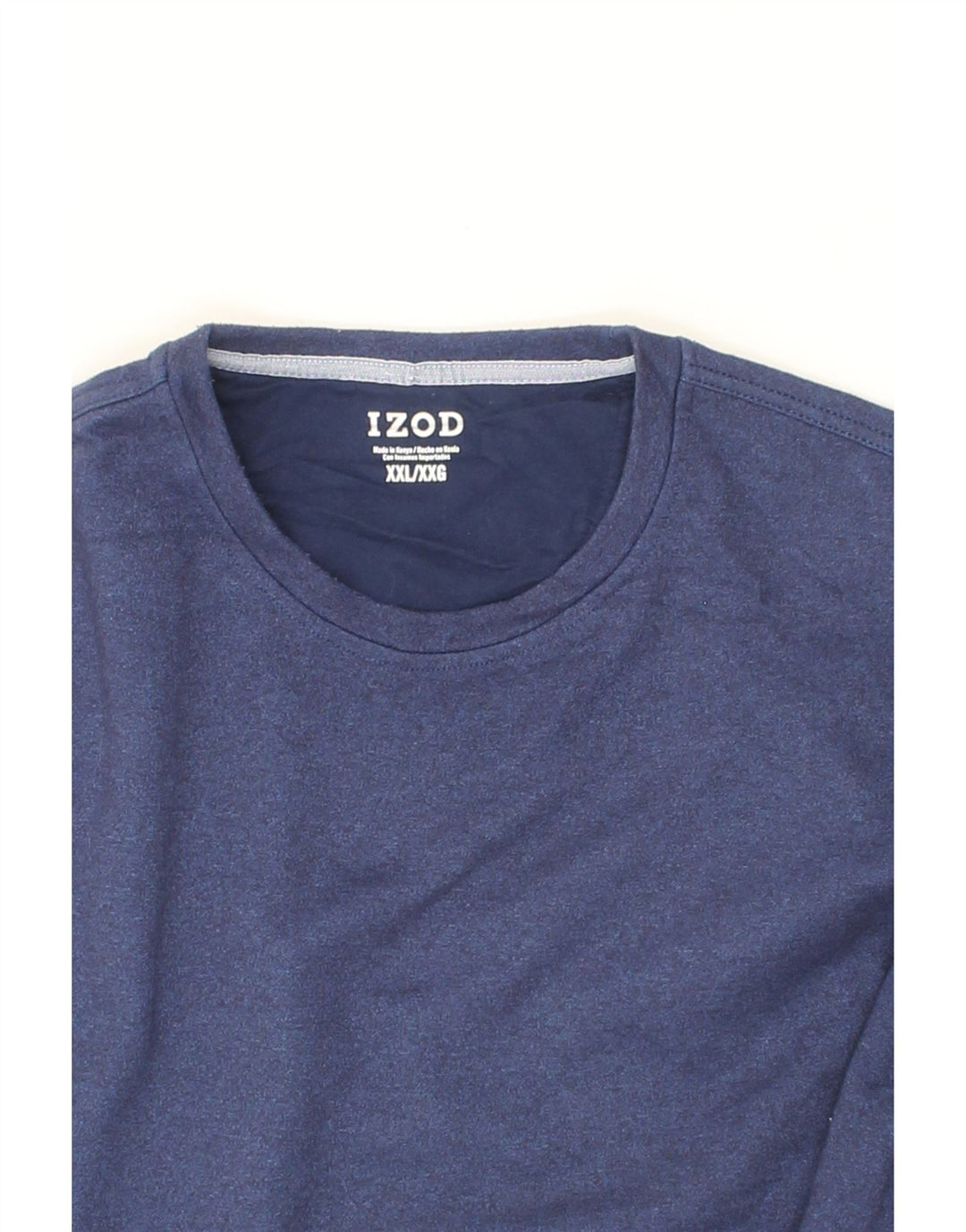 IZOD Mens Top Long Sleeve 2XL Navy Blue Polyester Vintage Izod and Second-Hand Izod from Messina Hembry 