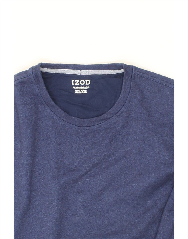 IZOD Mens Top Long Sleeve 2XL Navy Blue Polyester Vintage Izod and Second-Hand Izod from Messina Hembry 