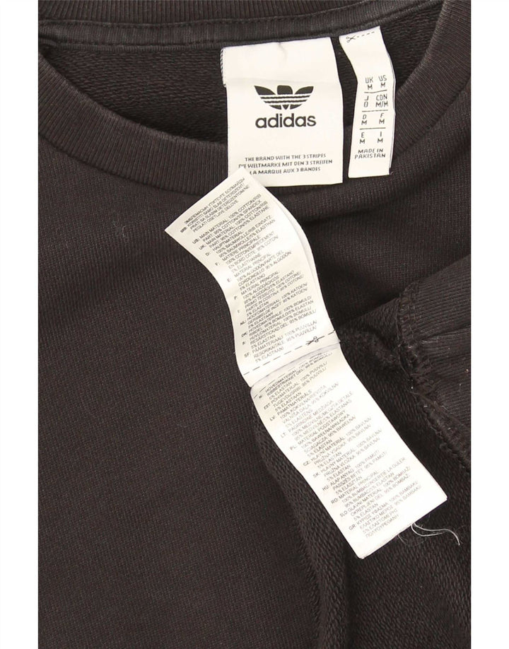 Adidas Męska Bluza Sweter Średni Czarny Bawełna