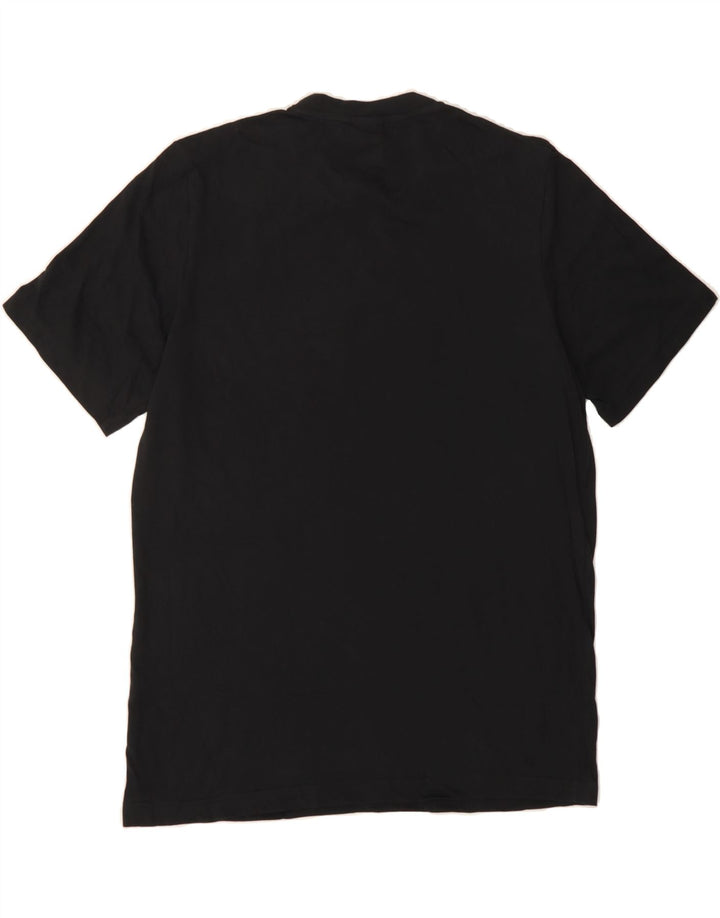 ADIDAS Mens Graphic T-Shirt Top Medium Black Cotton Vintage Adidas and Second-Hand Adidas from Messina Hembry 