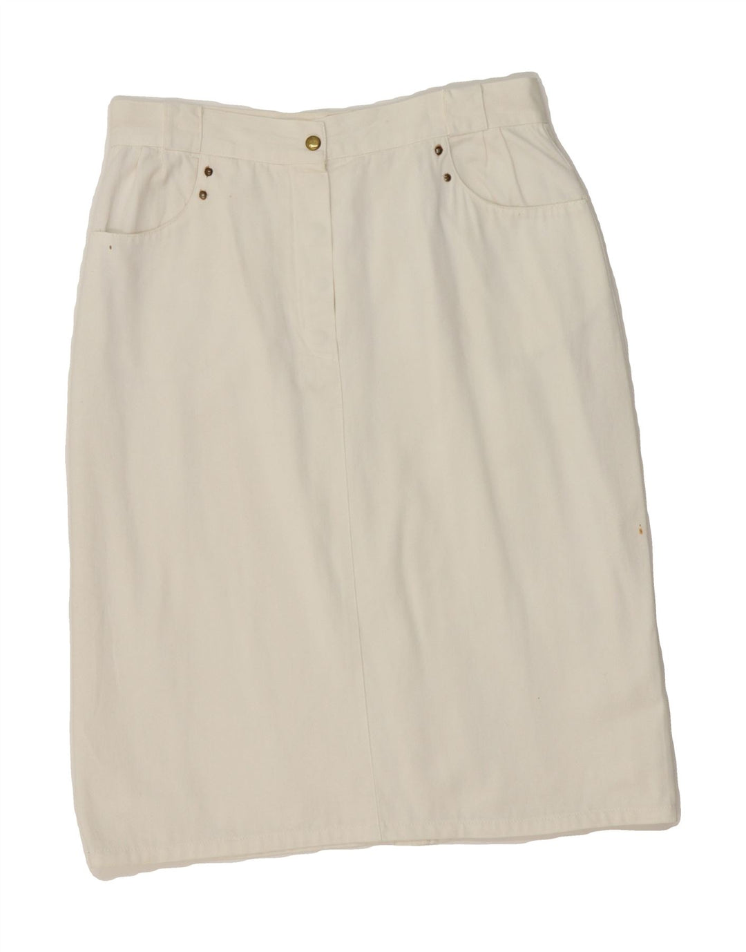 VINTAGE Womens Pencil Skirt W30 Medium White Vintage Vintage and Second-Hand Vintage from Messina Hembry 