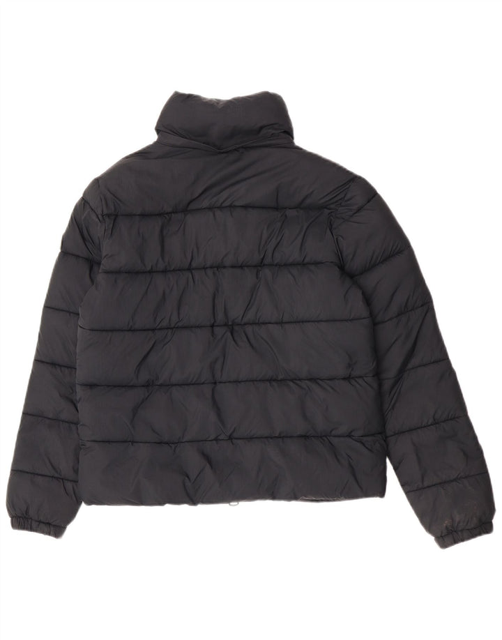 Superdry Womens Padded Jacket UK 8 Small Black Nylon