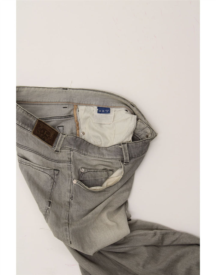 TRUSSARDI Womens Straight Jeans W33 L32 Grey Cotton Vintage Trussardi and Second-Hand Trussardi from Messina Hembry 