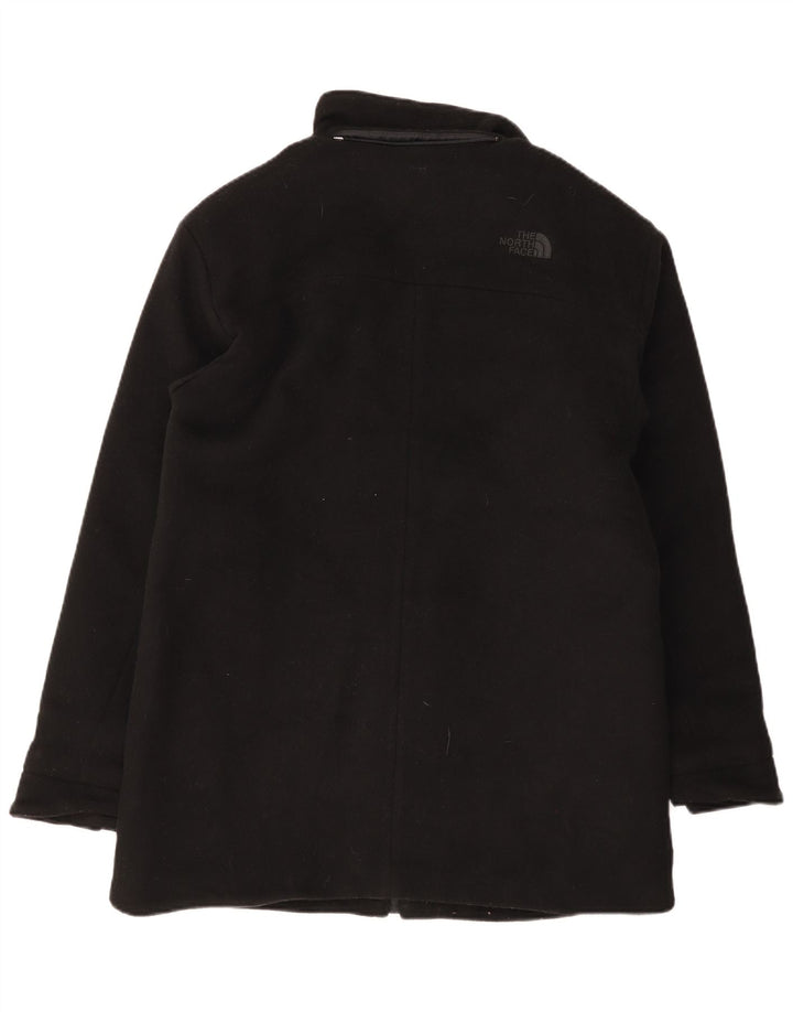 The North Face Mens Overcoat UK 38 Medium Black Wool