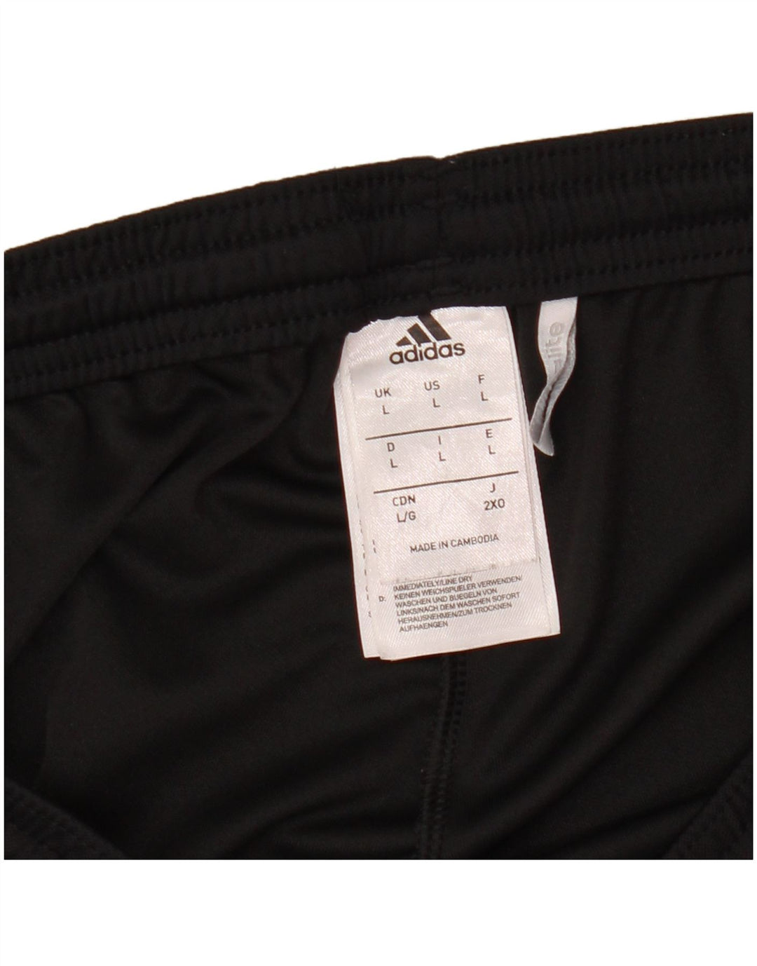 ADIDAS Mens Climalite Sport Shorts Large  Black Polyester
