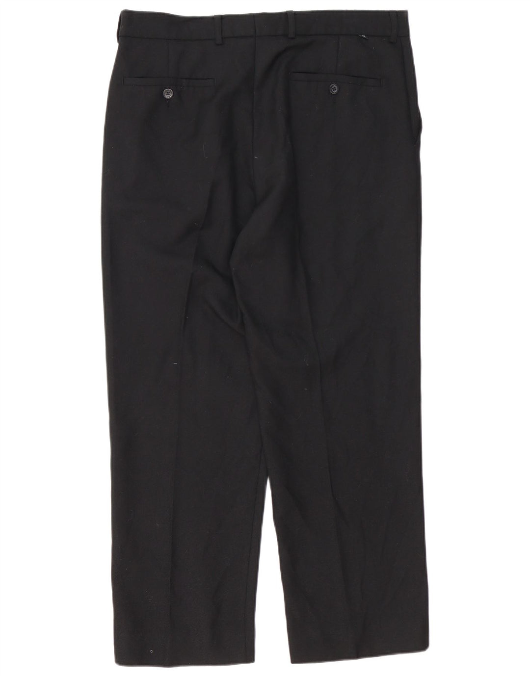 Farah Straight Suit Bukser til mænd W36 L29 Sort polyester