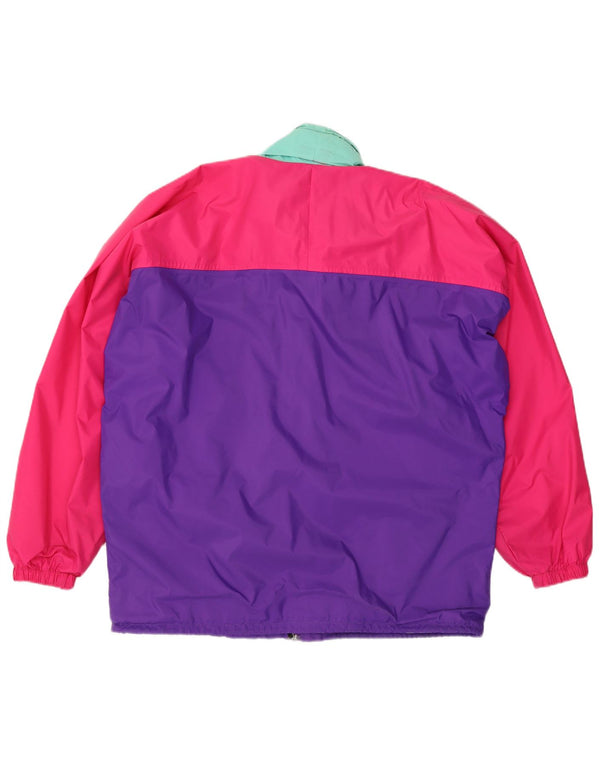 K-Way Mens Rain Jacket UK 40 Large Multicoloured Colourblock Polyamide