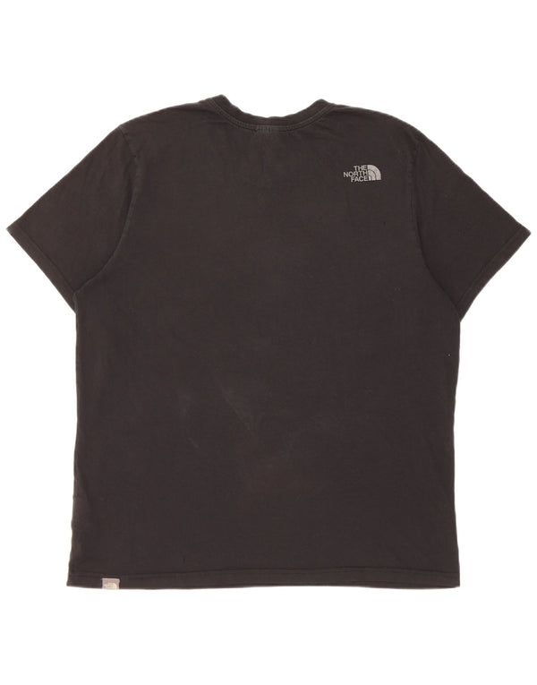 The North Face Mens T-Shirt Top Large Black Cotton