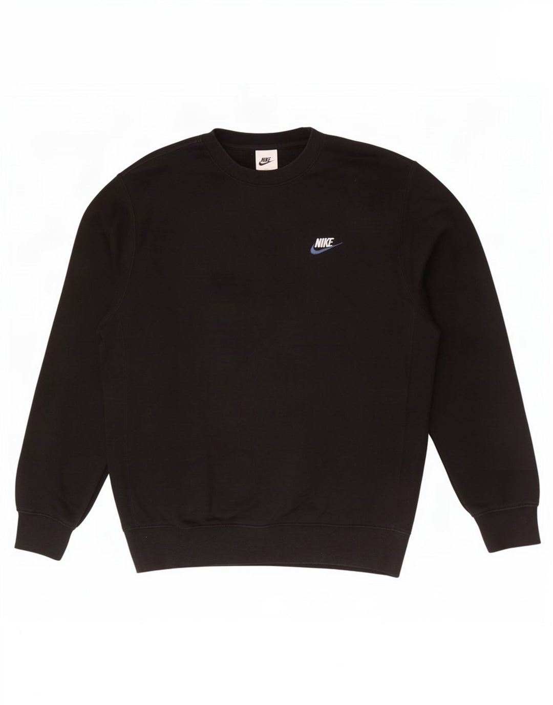 Felpa Nike Uomo Maglia Media Cotone Nero
