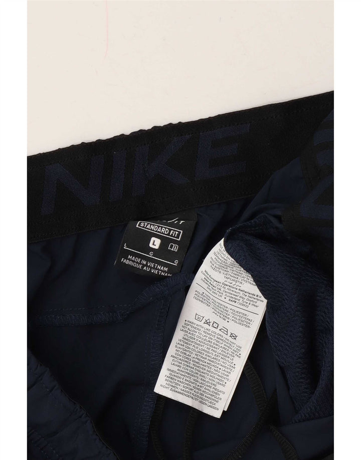 Nike Herre Dri Fit standard sportsshorts store marineblå polyester