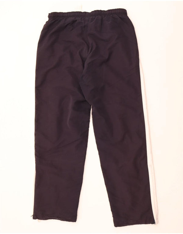 Lotto Mens Tracksuit Trousers Large Navy Blue Colourblock Polyester