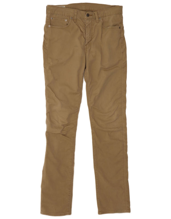 Levi's Mens Slim Fit Casual Trousers W32 L32 Khaki Cotton