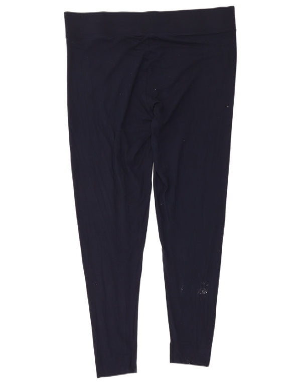 Marks & Spencer Damen Leggings UK 18 XL Marineblaue Viskose