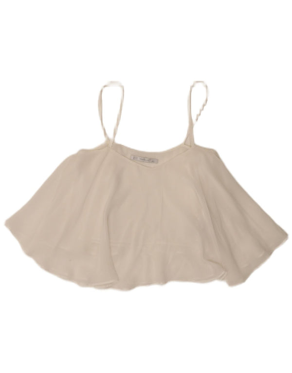 Zara Femme Trafaluc Cami Top UK 6 XS Blanc