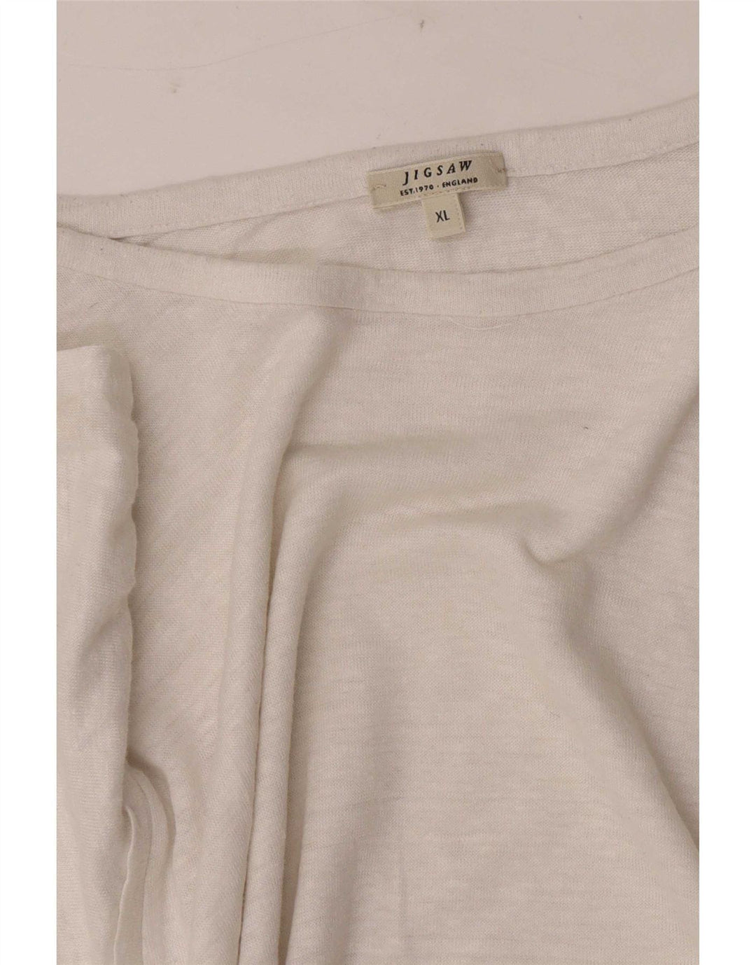 Jigsaw Womens T-Shirt Top UK 18 XL White