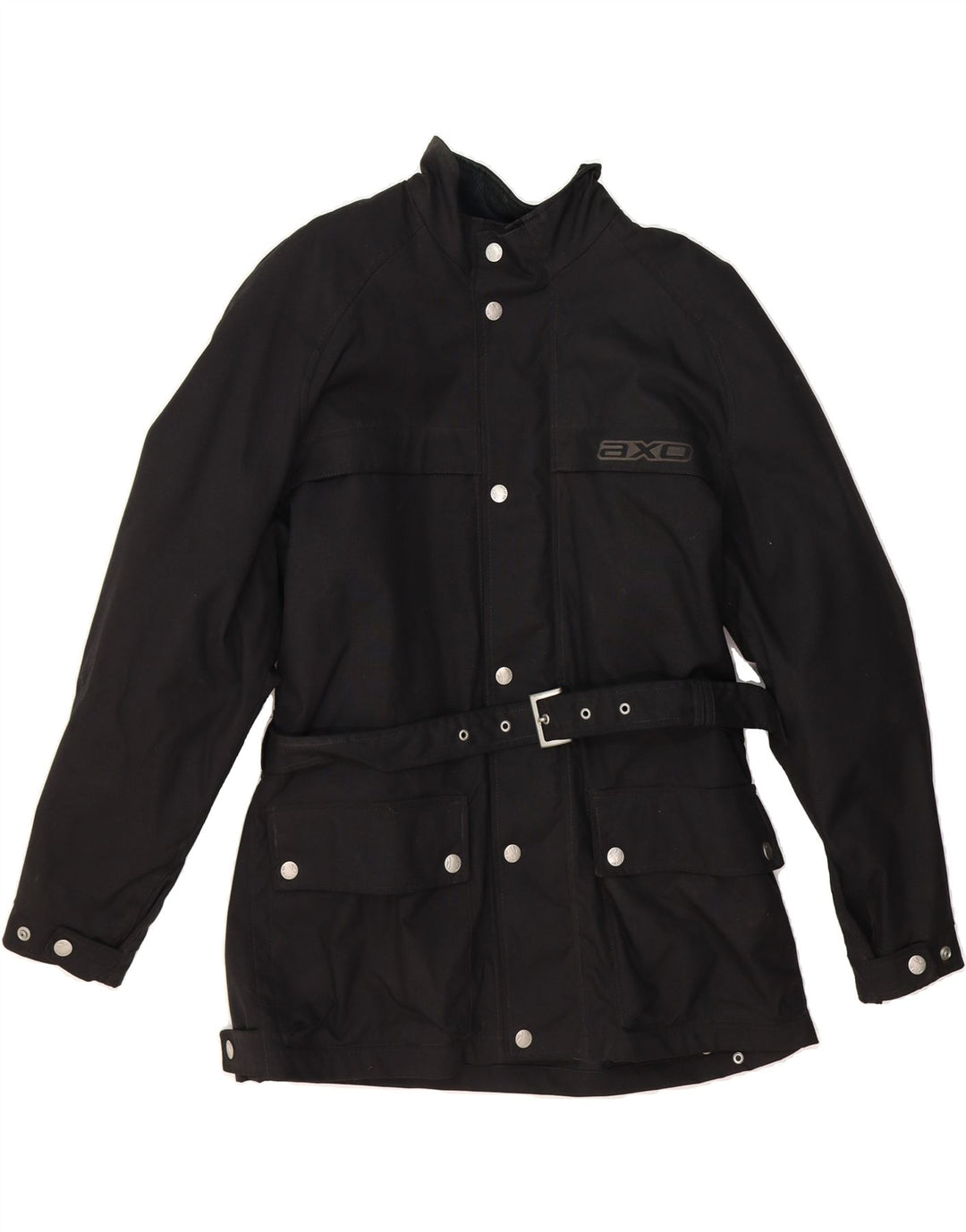 AXO Mens Graphic Racer Jacket UK 42 XL Black Polyamide Vintage AXO and Second-Hand AXO from Messina Hembry 