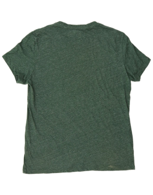 Jack Wills T-Shirt Homme Haut Large Vert Moucheté Coton