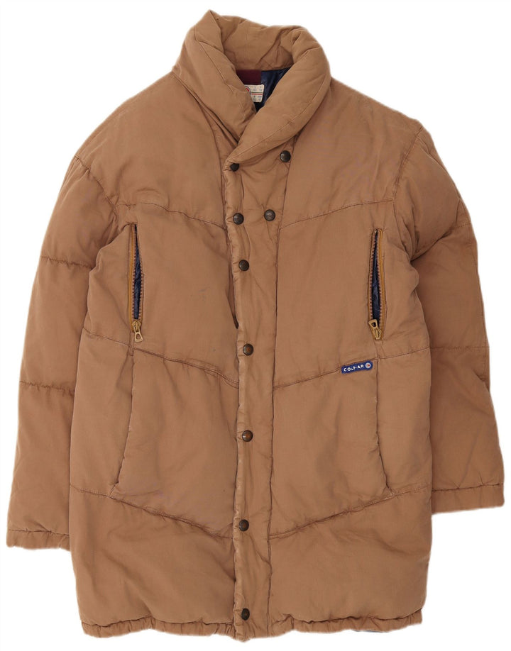 Colmar Mens Padded Jacket IT 52 Large Brown Cotton