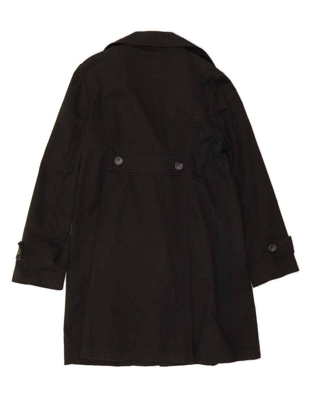MOSSIMO Womens Overcoat UK 16 Large Black Cotton Vintage Mossimo and Second-Hand Mossimo from Messina Hembry 