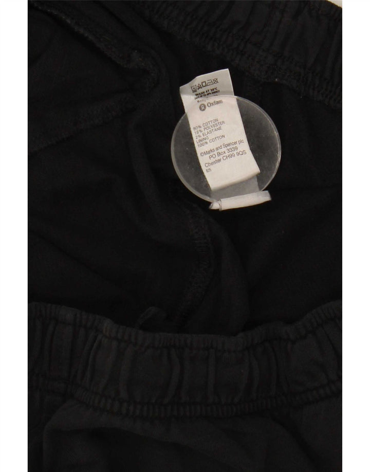 Marks & Spencer Mens Tracksuit Trousers Large Black Cotton