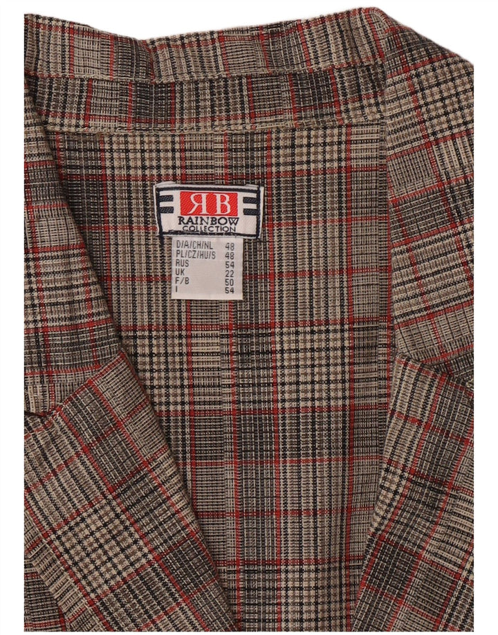 Vestă pentru femei RAINBOW UK 22 3XL Gri Check