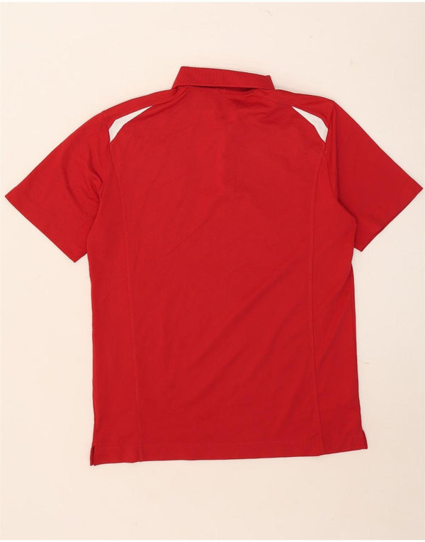 Nike Dri Fit poloshirt til mænd, medium rød Colourblock Polyester