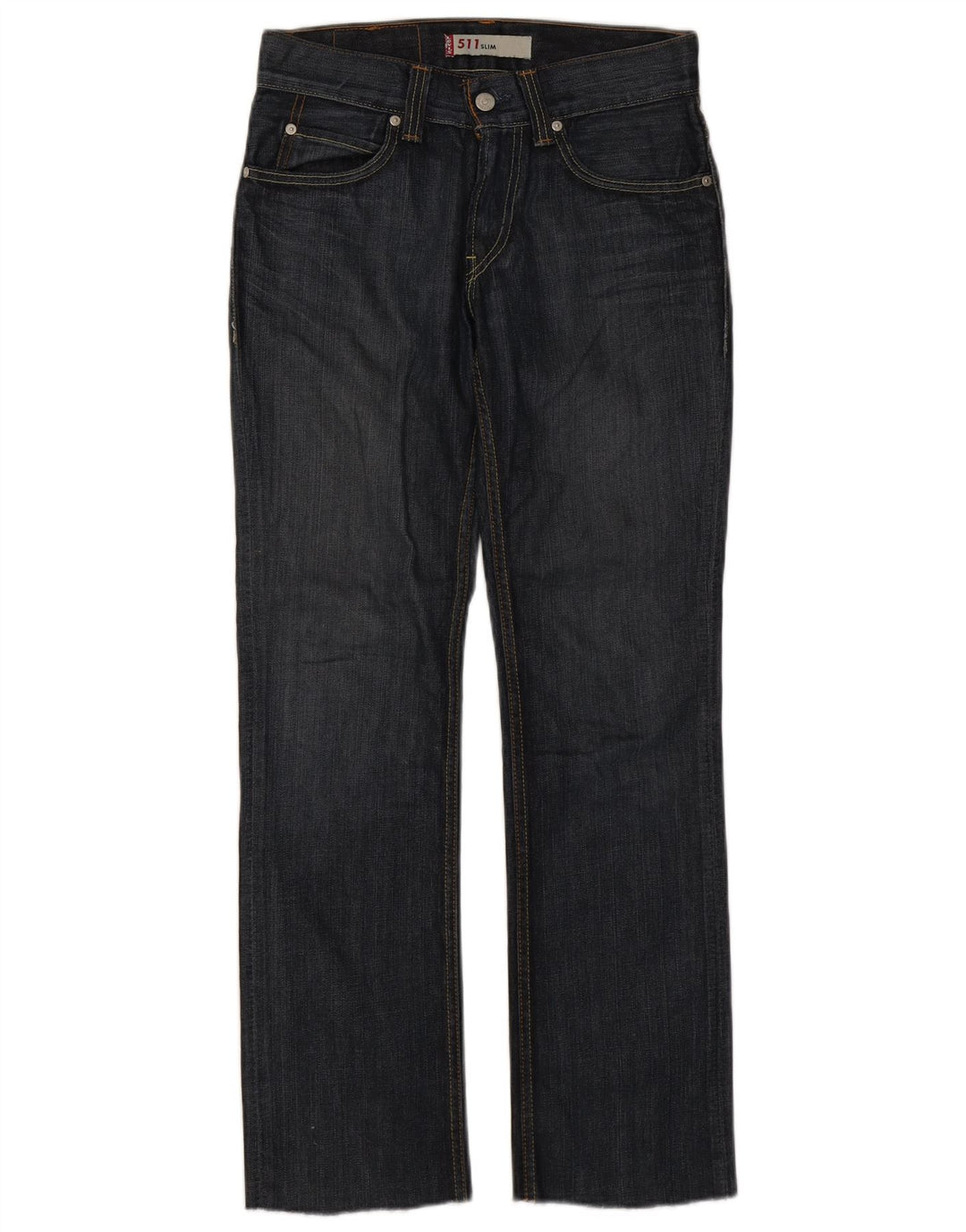 Levi's Womens 511 Slim Jeans W30 L30 Navy Blue Cotton