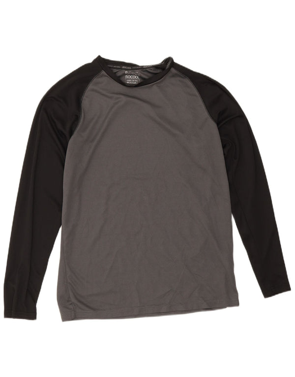 Mountain Warehouse Maglia IsoCool da uomo a maniche lunghe piccola color grigio