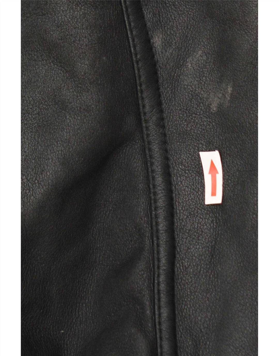 Damska kurtka shearling w stylu vintage IT 46, duża czarna